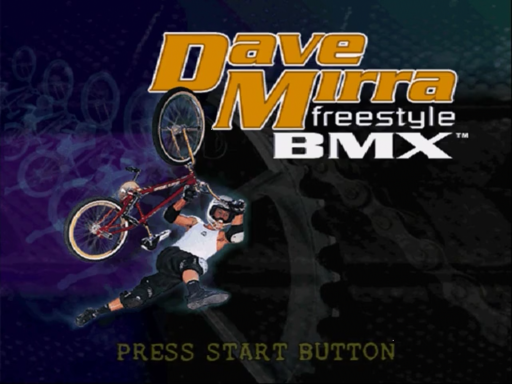 Dave Mirra Freestyle BMX title screen for Sega Dreamcast